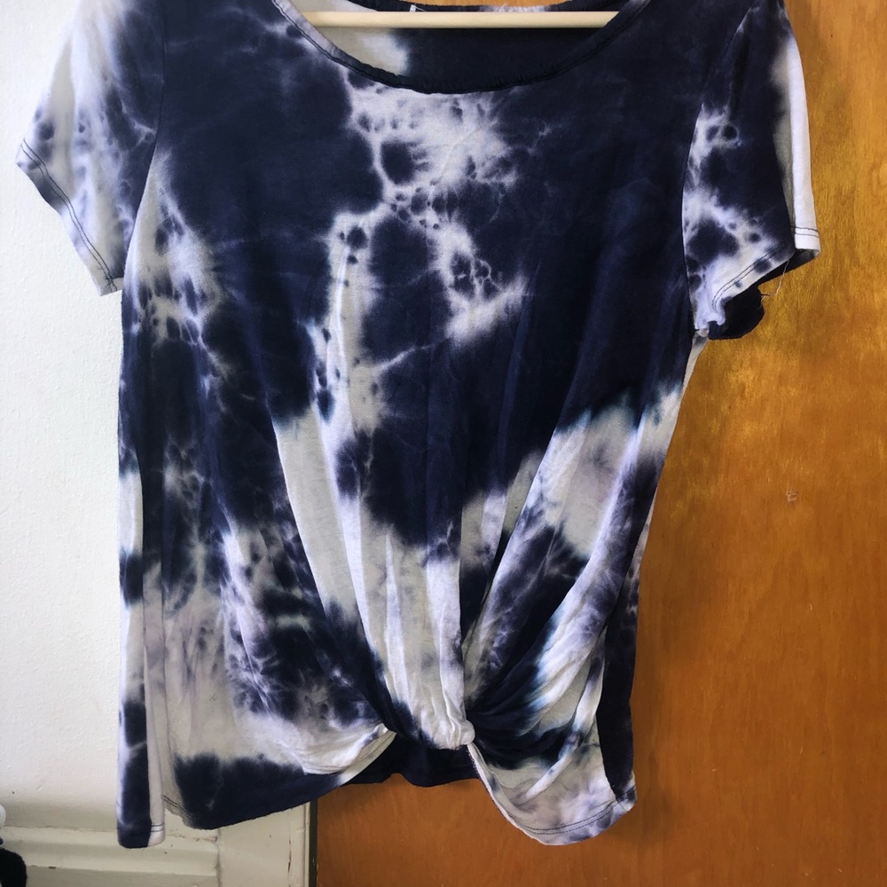 Blue tie dye shirt